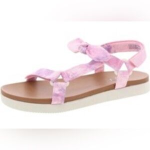 New in Box Sugar Girls Millie Pink Lilac Sandals with Bow Detail Summer Vacation
